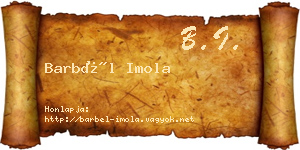 Barbél Imola névjegykártya